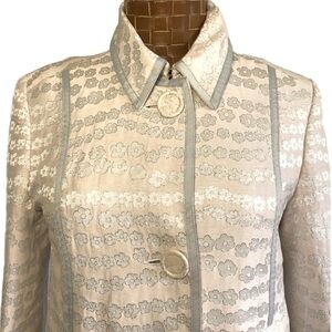 Vintage Holt Renfrew Metallic Floral Jacket